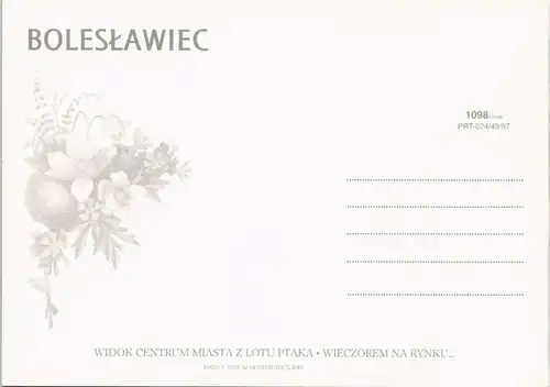 Postcard Bunzlau Bunzel BOLESŁAWIEC Serdecznie zapraszamy 2005