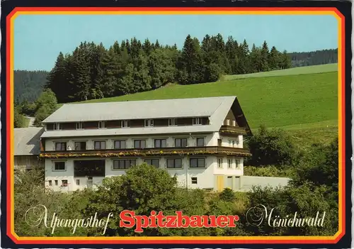 Ansichtskarte Mönichwald Gasthof-Pension SPITZBAUER, Inh. Fam. GAUGL 1980