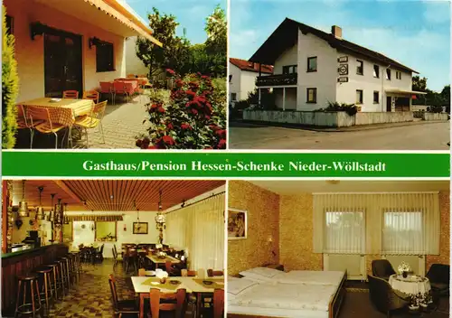 Ansichtskarte Wöllstadt Gasthaus Hessen-Schenke - MB 1979
