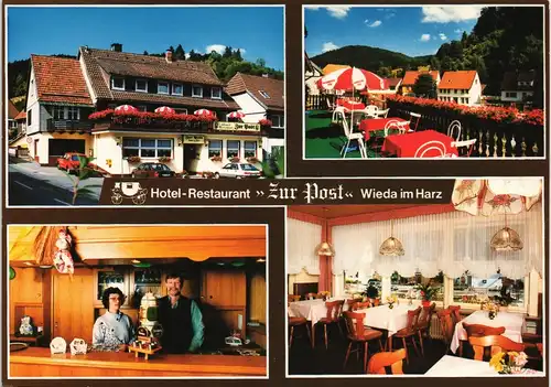 Ansichtskarte Wieda (Harz) Gasthaus zur Post MB 1988