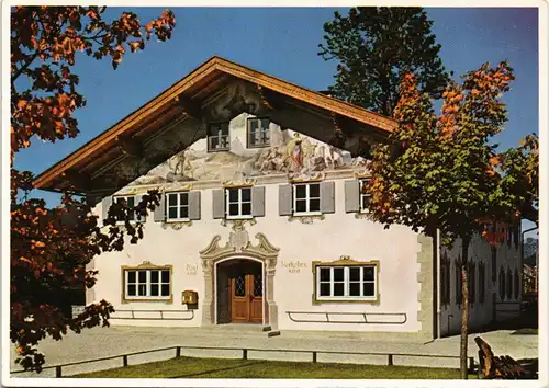 Ansichtskarte Krün Rathaus 1961
