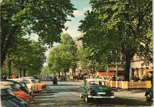 Ansichtskarte Düsseldorf Königsallee - Autos, belebt 1979