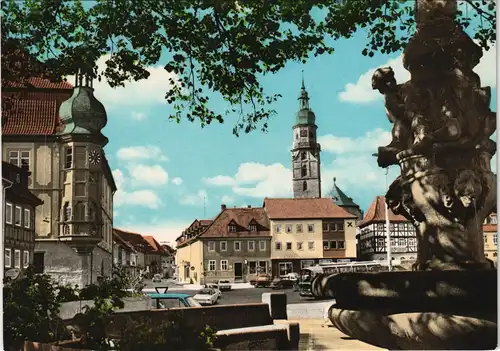 Ansichtskarte Bad Königshofen im Grabfeld Stadtpartie 1970