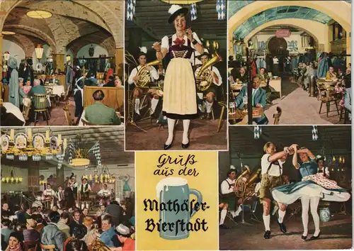 München Mathäser Bierstadt Tradition Gaststätte Tanz usw. 1987