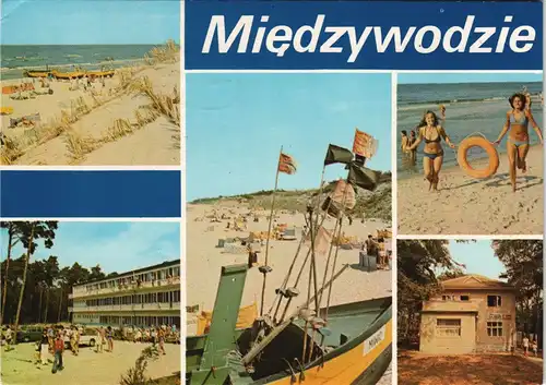 Ostseebad Heidebrink Międzywodzie Na plaży Strand Ansichten 1975