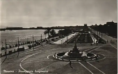 Cartoline Messina Passeggiata lungomare 1960