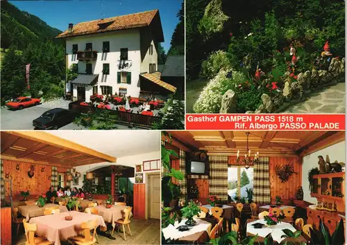 Meran Merano Gasthof GAMPEN PASS Albergo PASSO PALADE in LANA 1980