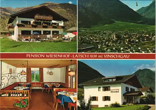 Cartoline Latsch PENSION WIESENHOF Plafadweg (Vinschgau-Region) 1980