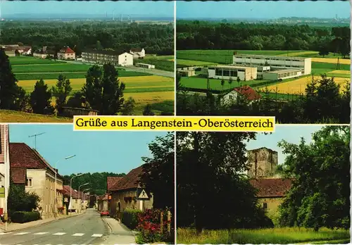 Ansichtskarte Langenstein Mehrbild-AK mit 4 Ortsansichten 1970