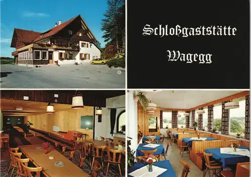 Haldenwang (Allgäu) Schloßgaststätte Wagegg  Albrecht Innen & Außen 1975