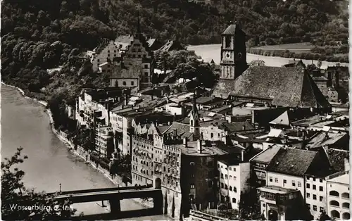 Ansichtskarte Wasserburg am Inn Wasserburg a. Inn Blick auf die Stadt 1962