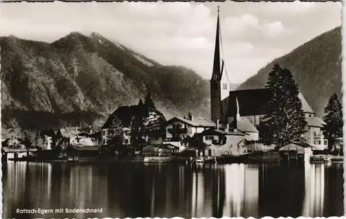 Ansichtskarte Egern-Rottach-Egern Stadt mit Bodenscheid 1962