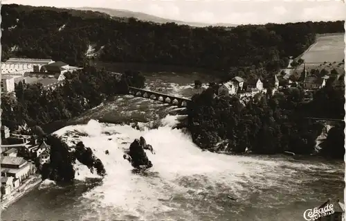 Ansichtskarte Neuhausen am Rheinfall Rheinfall River Rhine Waterfalls 1954