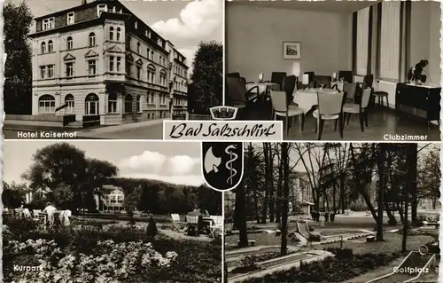 Bad Salzschlirf Mehrbild-AK mit Hotel Kaiserhof und Stadtteilansichten 1976