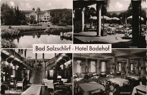 Ansichtskarte Bad Salzschlirf Mehrbild-AK mit Hotel Badehof 1960