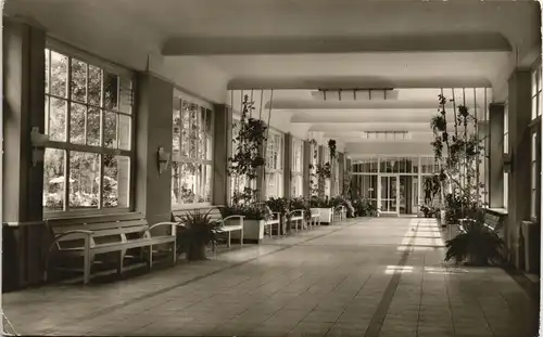 Ansichtskarte Bad Salzschlirf Wandelhalle Innenansicht 1958