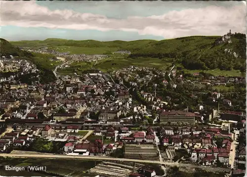 Ansichtskarte Ebingen-Albstadt Panorama-Ansicht Gesamtansicht 1960