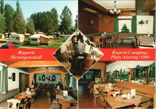 Ansichtskarte Ainring Ruperti Heurigenstadl und Ruperti Campingplatz 1975