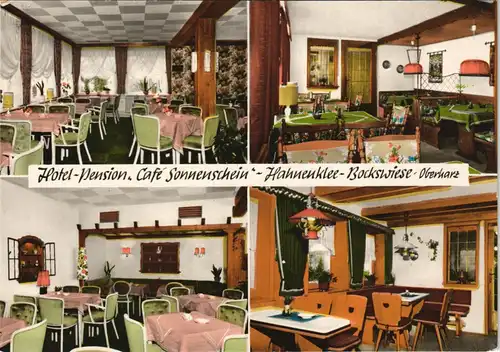 Hahnenklee-Goslar Hotel Pension Café Sonnenschein 4 Ansichten 1965