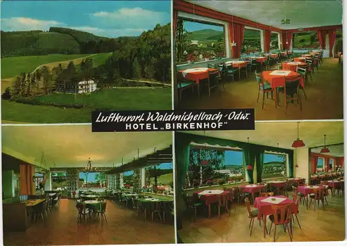 Ansichtskarte Waldmichelbach Restaurant BIRKENHOF Pension & Hotel 1970