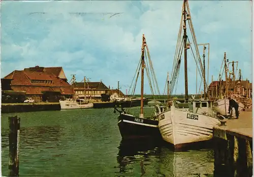 Ansichtskarte Neustadt (Ostsee) Hafen mit Fischerbooten 1981