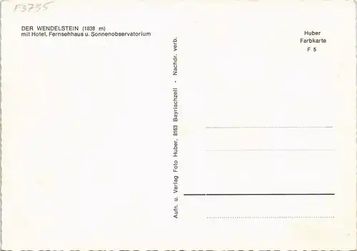 Ansichtskarte Bayrischzell Wendelstein (1838 m) und Wendelstein-Häuser 1970