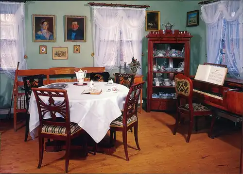 Ansichtskarte Sebnitz Heimatmuseum - Wohnzimmer einer Kaufmannsfamilie 2003