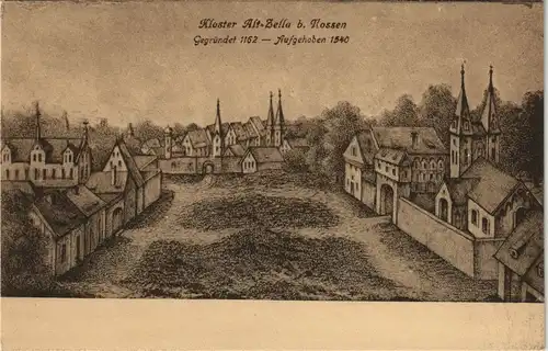 Ansichtskarte Nossen Kloster Altzella 1913