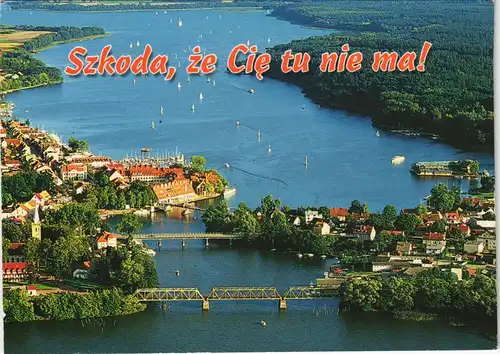 Postcard Mikołajki Luftaufnahme 2006