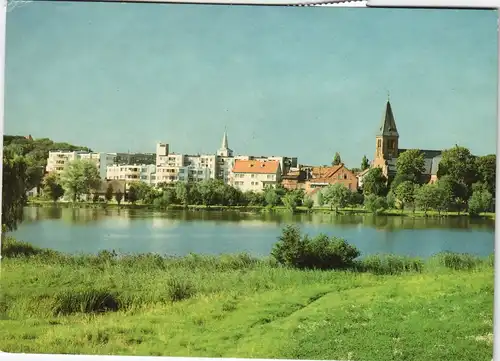 Postcard Stuhm (Westpreußen) Sztum Widok ogólny Panorama-Ansicht 1985