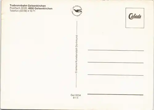 Ansichtskarte Gelsenkirchen Trabrennbahn 1981