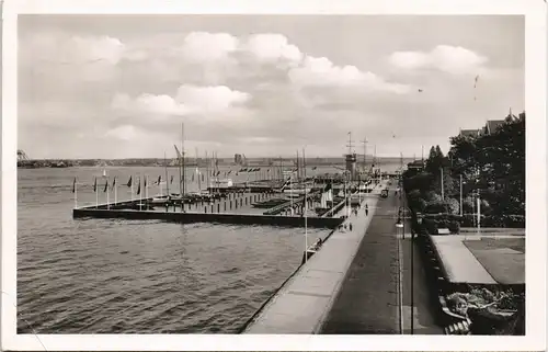 Ansichtskarte Kiel Olympia-Hafen 1954