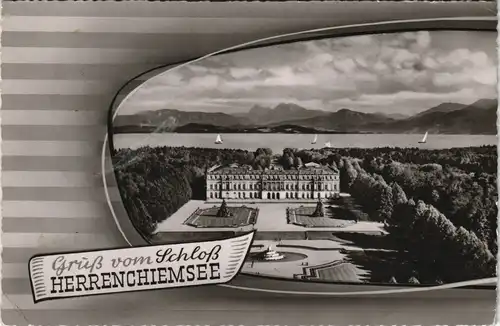 Ansichtskarte Chiemsee Luftbild 1959