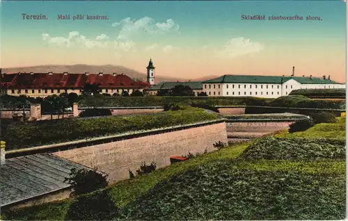 Theresienstadt Terezín Malá pěší kasárna. Skladiště zásobovacího sboru. 1913