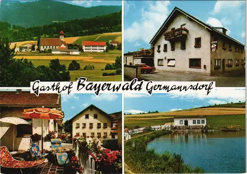 Ansichtskarte Germannsdorf-Hauzenberg Gasthof Bayernwald 1972