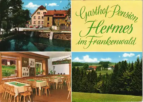 Ansichtskarte Hermes-Marktleugast Pension im Frankenwald 4 Bild 1976