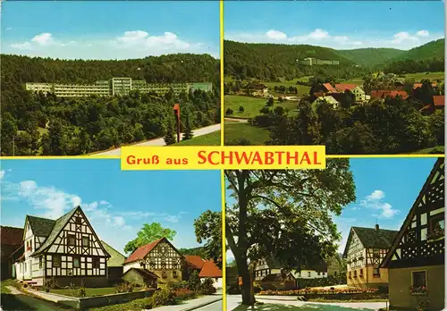 Ansichtskarte Schwabthal (Schwabtal) 4 Bild - Fachwerkhäuser 1976