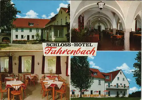 Ansichtskarte Fahrenbach (Baden) 4 Bild Schloß-Hotel 1977