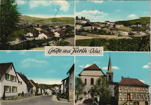Ansichtskarte Fürth (Odenwald) 4 Bild: Straßen und Plätze 1981
