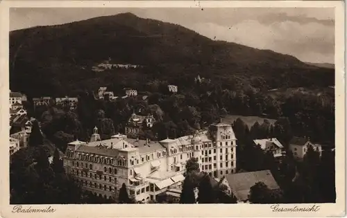 Ansichtskarte Badenweiler Stadt - Kurhaus 1936