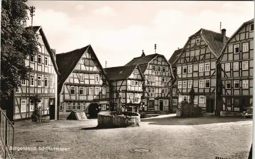 Ansichtskarte Schlitz Marktplatz 1963