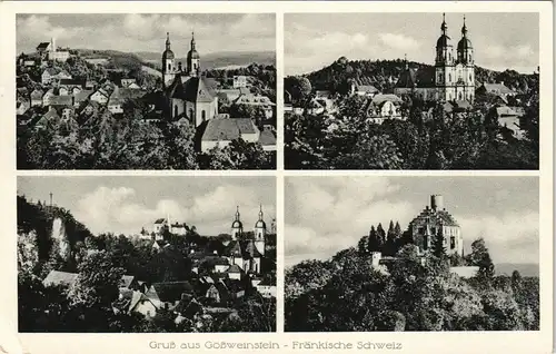 Ansichtskarte Gößweinstein 4 Bild Stadtansichten 1957