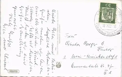 Ansichtskarte Pottenstein Stadtpartie 1962