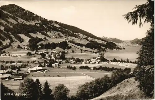 Ansichtskarte Bühl am Alpsee-Immenstadt (Allgäu) Panorama-Ansicht 1950