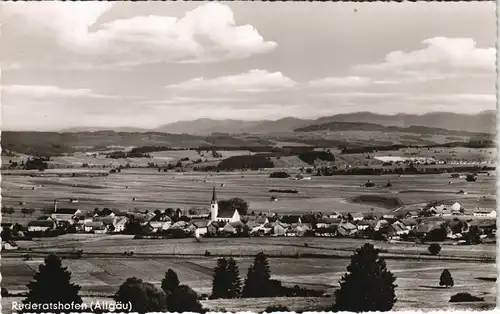 Ansichtskarte Ruderatshofen Panorama Gesamtansicht 1960