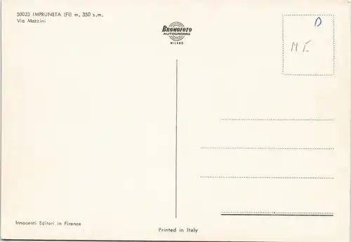 Cartoline Impruneta Via Mazzini, Auto, Strassen Ansicht 1970