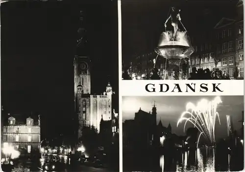 Danzig Gdańsk/Gduńsk Mehrbild-AK mit Rathaus, Ratusz Glowny 1970