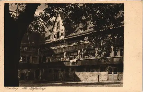 Ansichtskarte Bamberg Alte Hofhaltung 1930