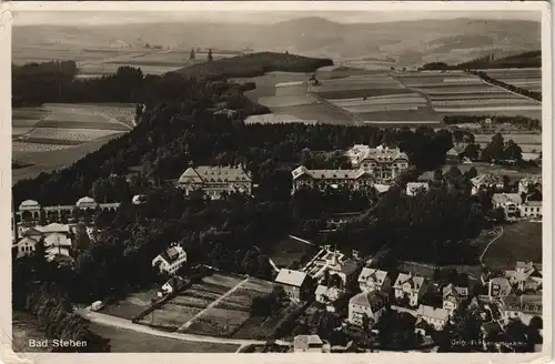 Ansichtskarte Bad Steben Luftbild Orig. Fliegeraufnahme 1930