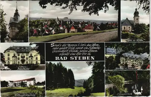 Ansichtskarte Bad Steben Mehrbild-AK mit div. Stadtteilansichten 1962